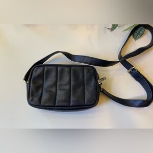 Talbots black leather women’s cross body bag